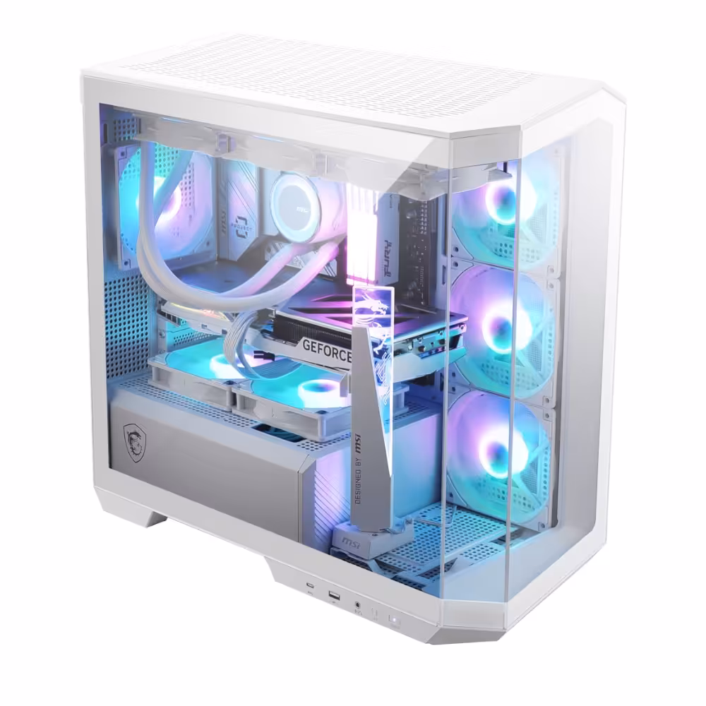 Komputer PHANTOM w jasnej obudowie przygotowany do codziennego użytkowania