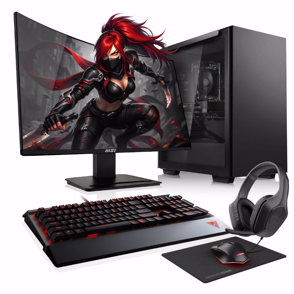 Zestaw Gamingowy SHADOW RX / Ryzen 3 4100 / Radeon RX 6500 XT / 16GB DDR4 / WIN11