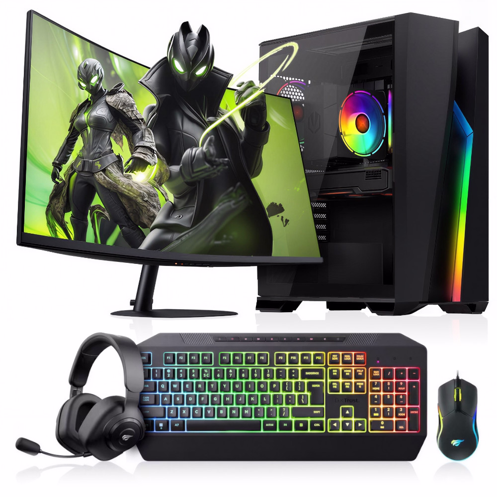 Zestaw Gamingowy Gamer G5 / Ryzen 5 / RTX 3050 6GB / 16GB / WIN11