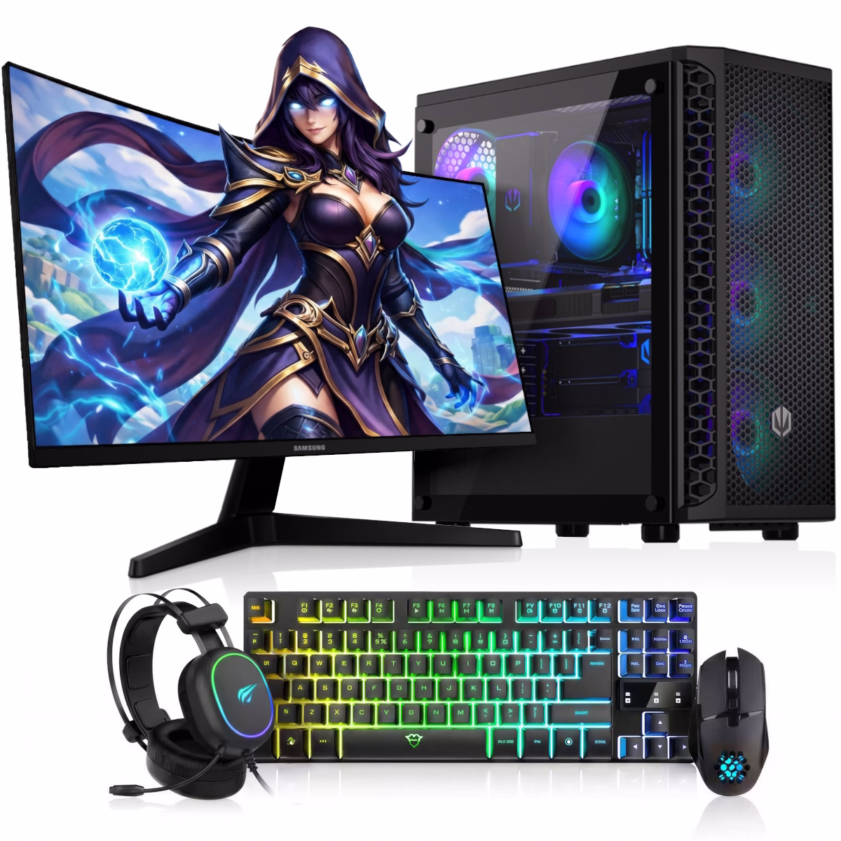 Kompletny zestaw komputerowy z procesorem AMD Ryzen do pracy i rozrywki