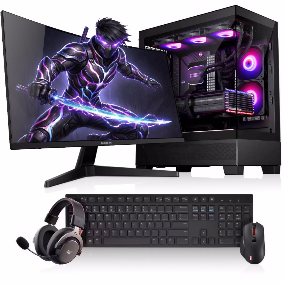 Zestaw komputerowy Evo Ultra gotowy do pracy i grania od razu po podłączeniu