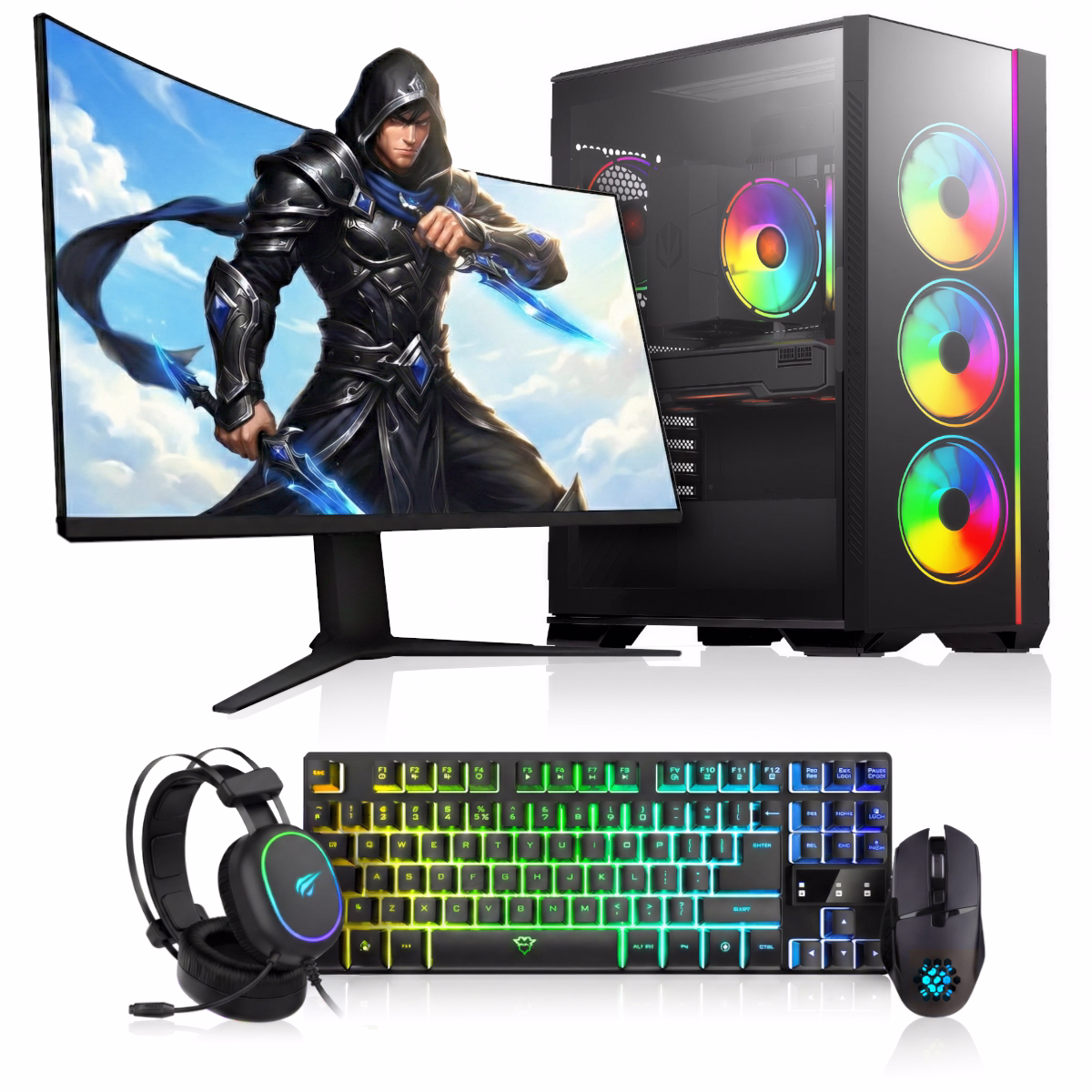 Zestaw komputerowy przeznaczony do grania i rozrywki